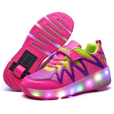 shoes with wheels that light up